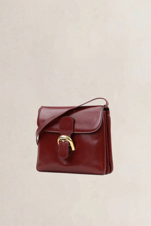 Delvaux Burgundy Festival Crossbody Bag