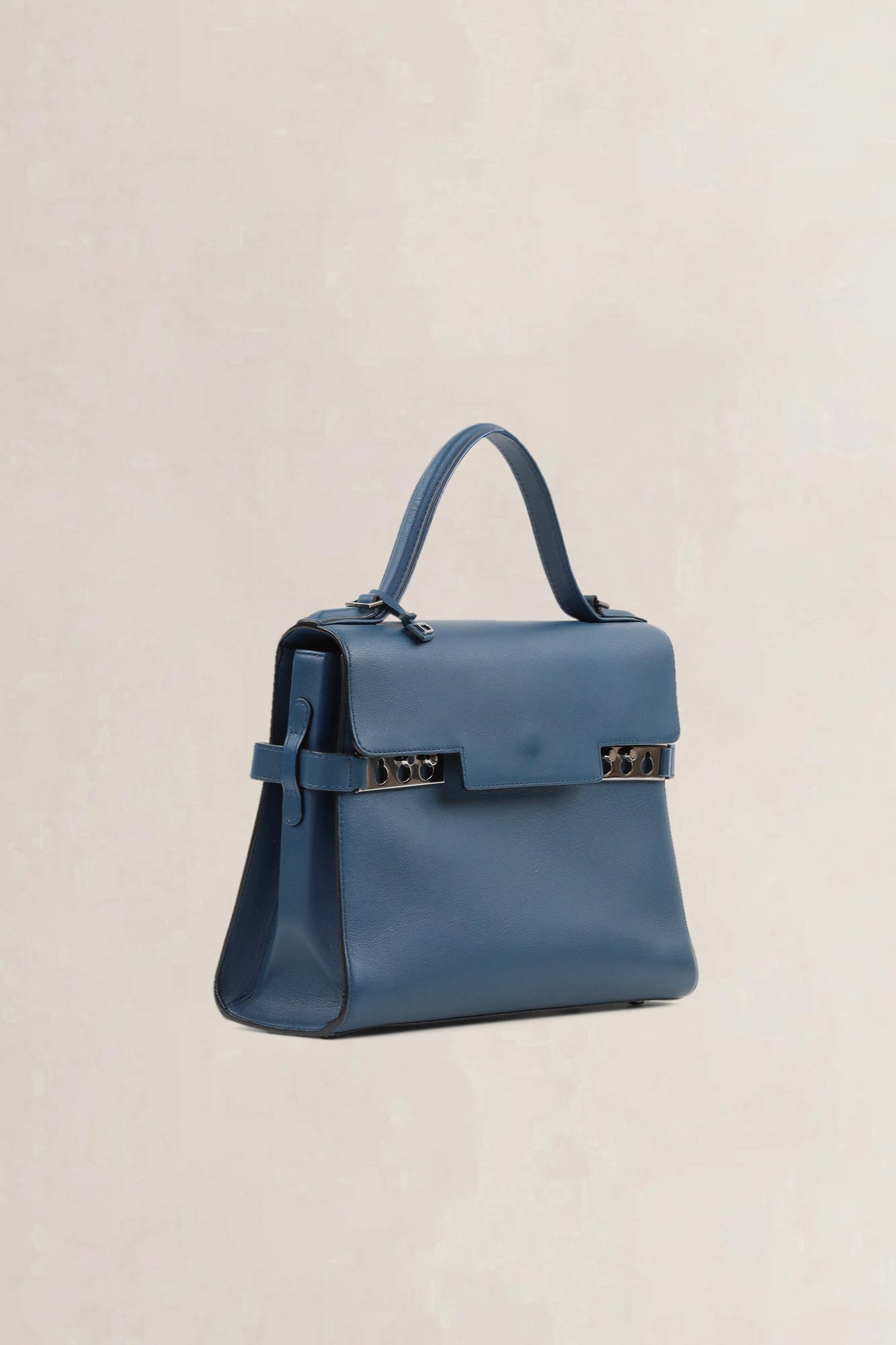 Delvaux Bleu De Prusse Tempête MM Crossbody Bag