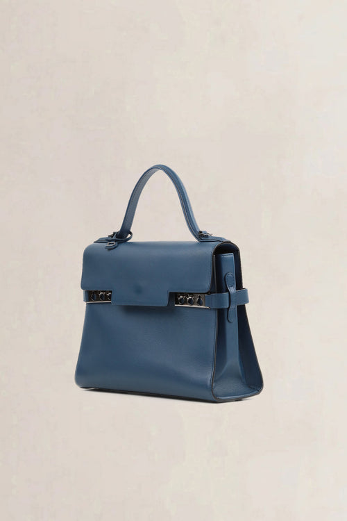 Delvaux Bleu De Prusse Tempête MM Crossbody Bag