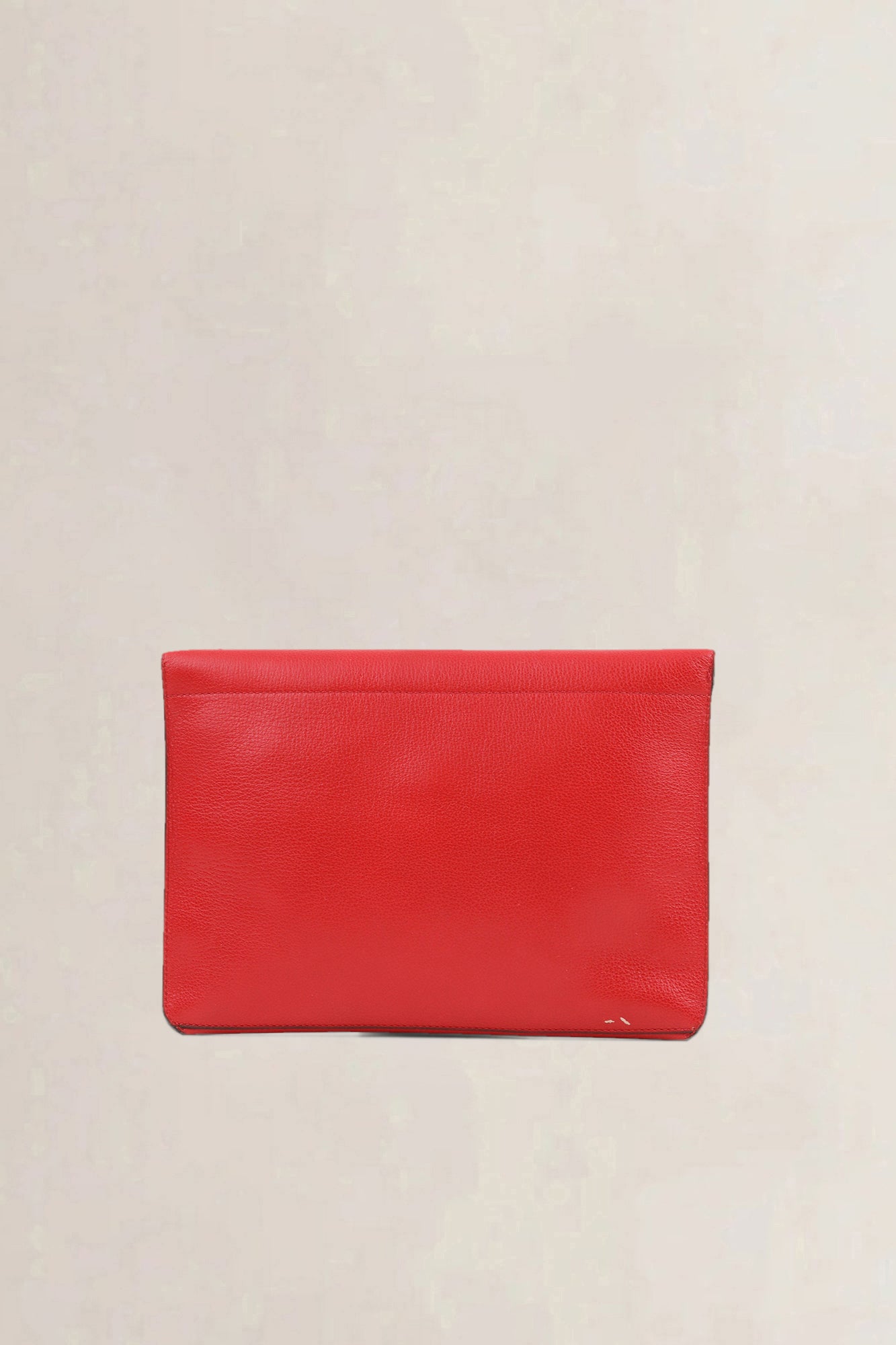 Delvaux Red Leather Clutch