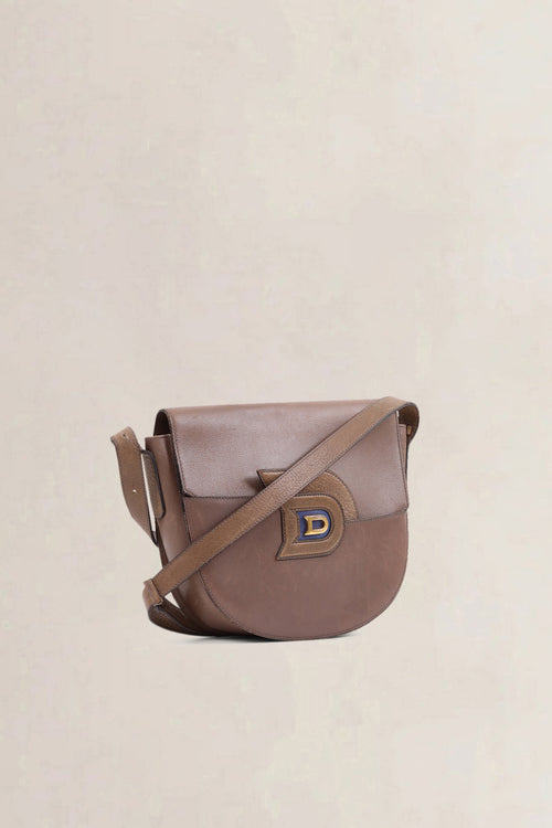 Delvaux Brown Leather Crossbody Bag