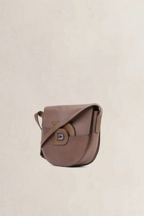 Delvaux Brown Leather Crossbody Bag