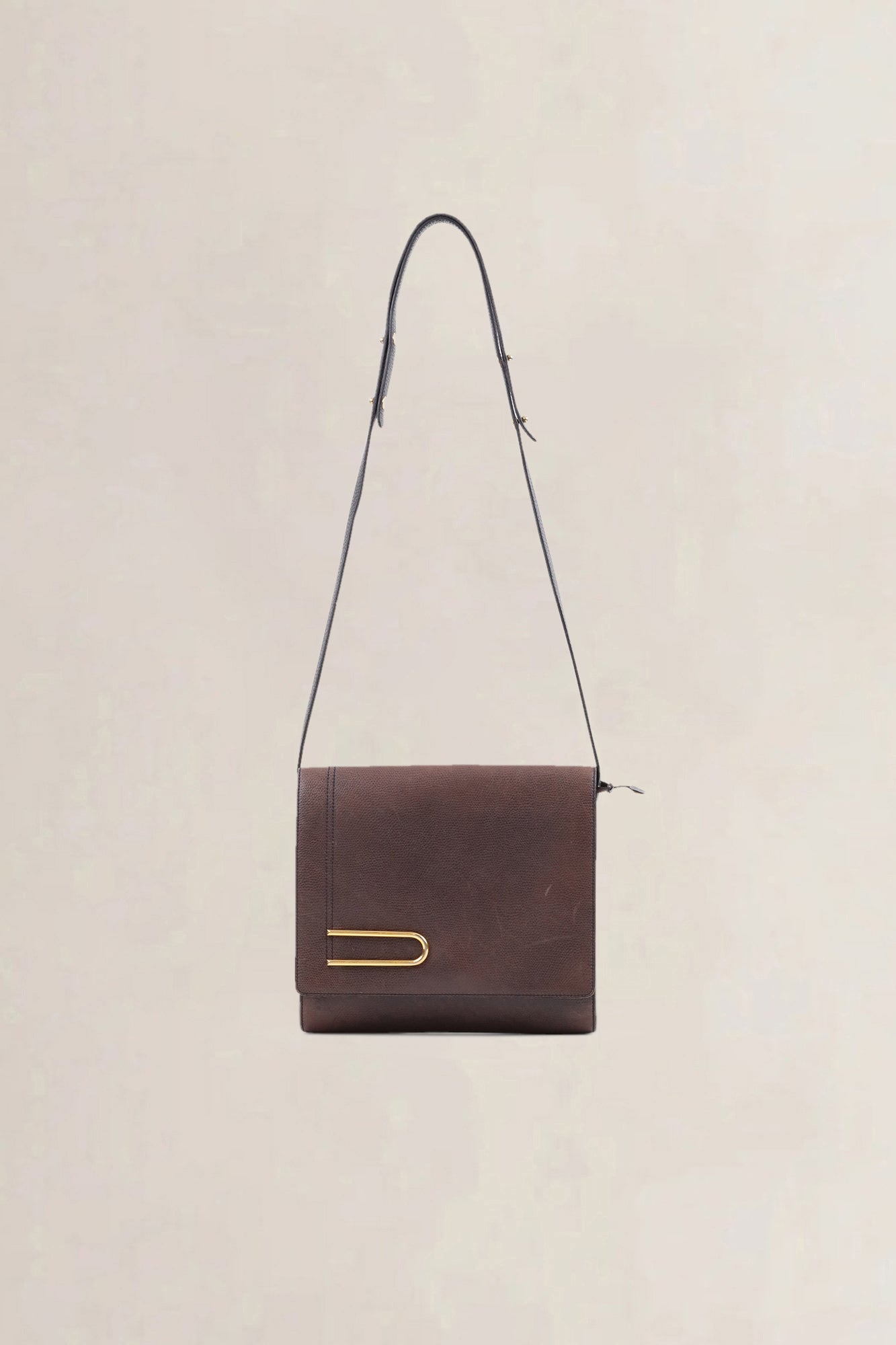 Delvaux Brown Leather Diadème Crossbody Bag