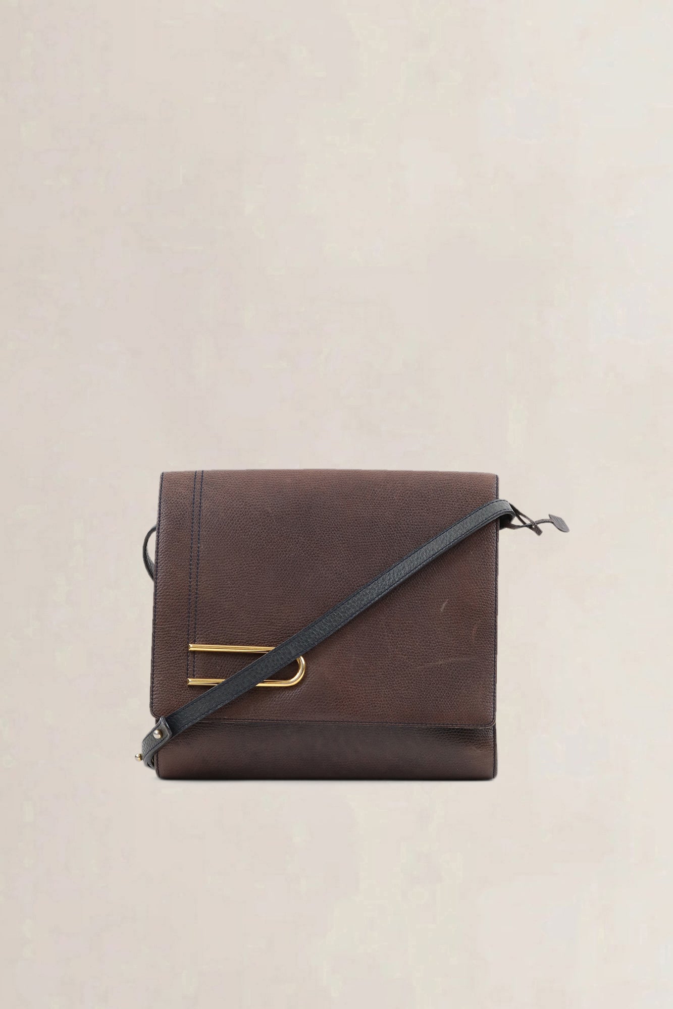 Delvaux Brown Leather Diadème Crossbody Bag