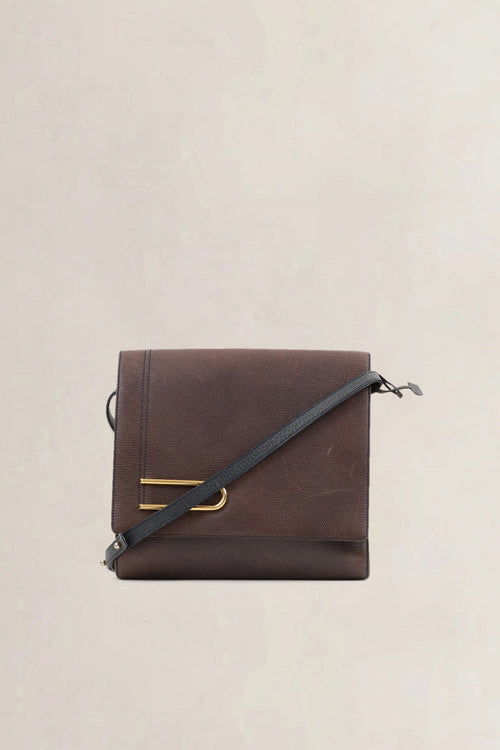 Delvaux Brown Leather Diadème Crossbody Bag
