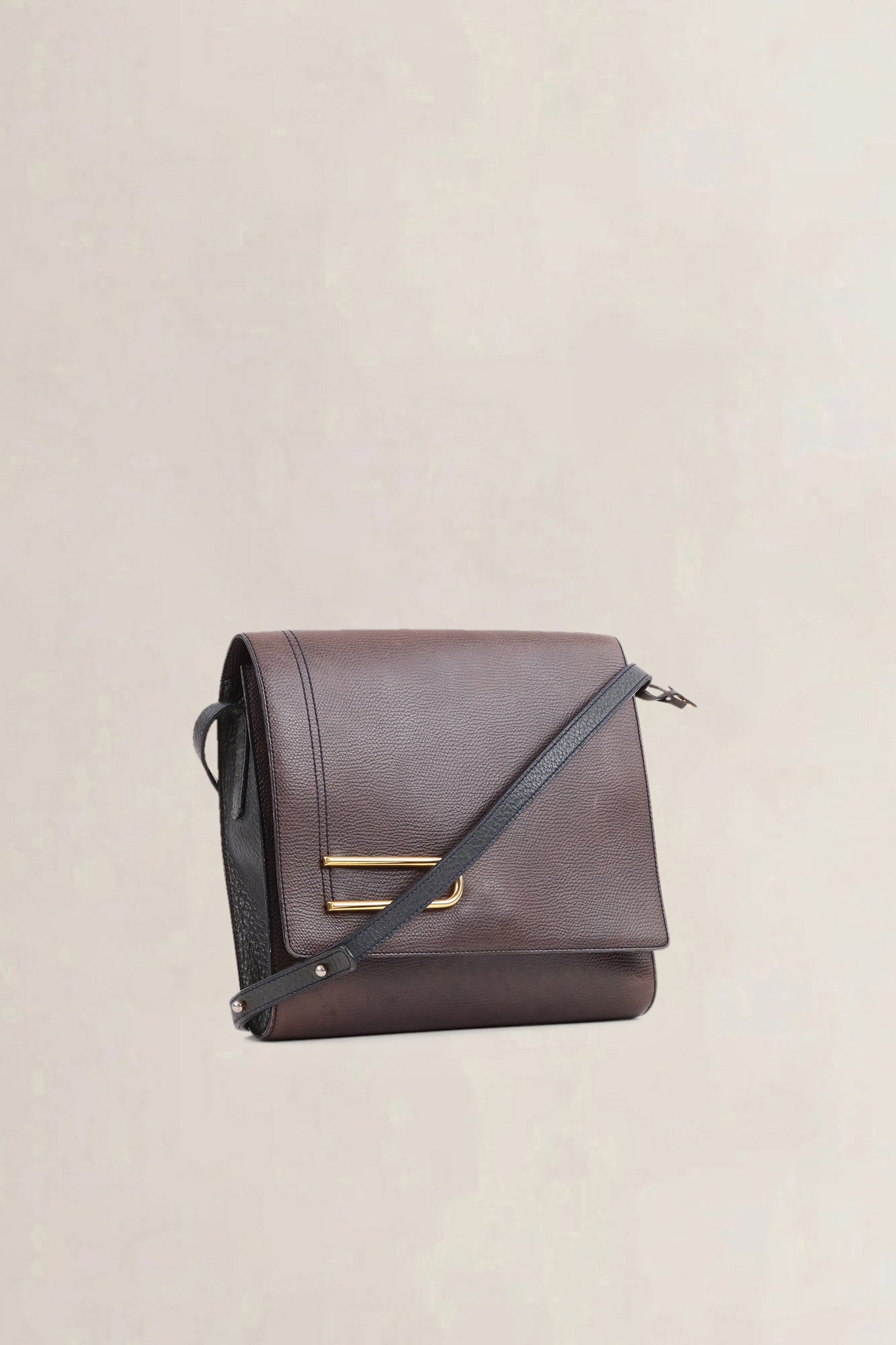 Delvaux Brown Leather Diadème Crossbody Bag