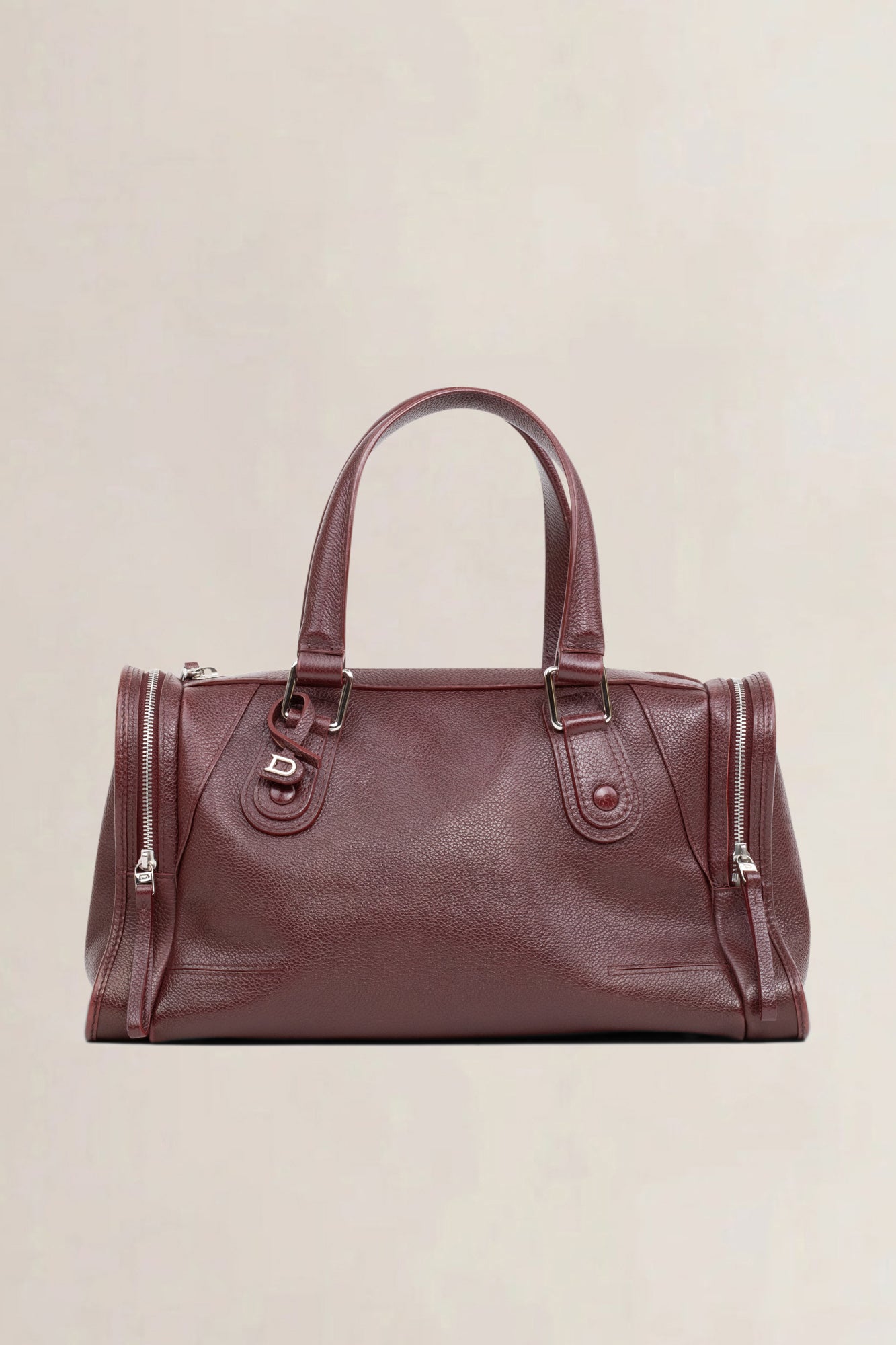 Delvaux Dimanche Bordeaux Top Handle Bag