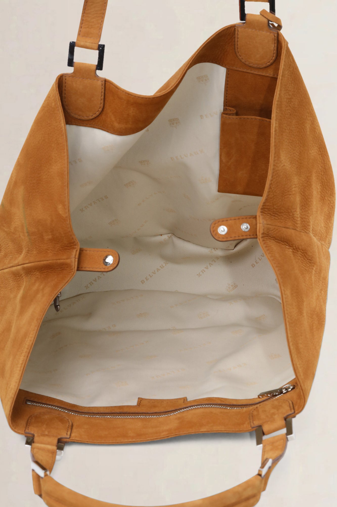 Delvaux Cognac Nubuck Louise — vintage