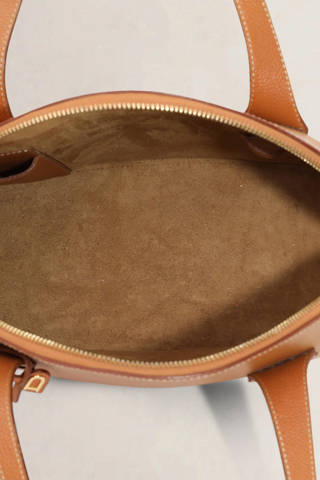 Delvaux Camel Sourire Top Handle Bag
