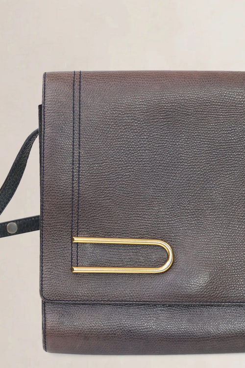 Delvaux Brown Leather Diadème Crossbody Bag
