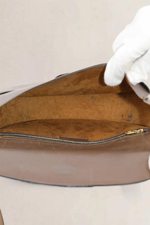Delvaux Brown Leather Crossbody Bag