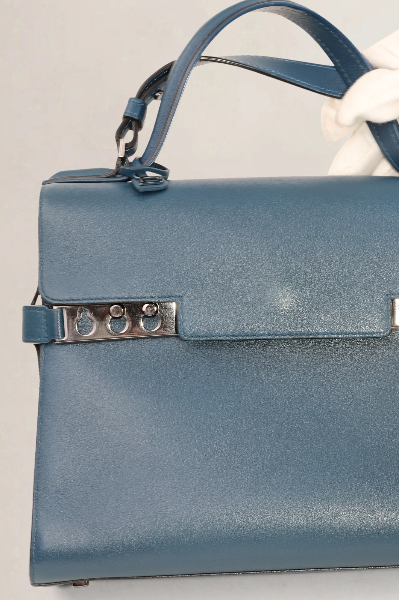 Delvaux Bleu De Prusse Tempête MM — vintage