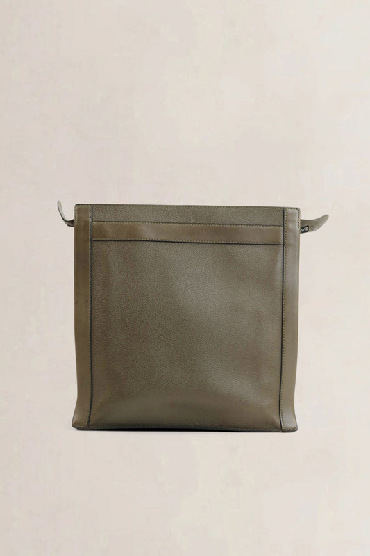 Deux De Delvaux Olive Green Backpack