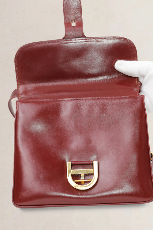 Delvaux Burgundy Festival Crossbody Bag