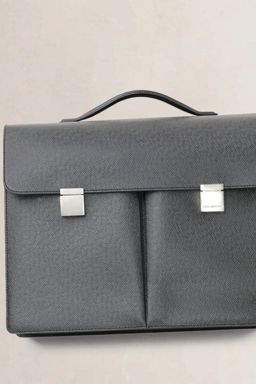 Louis Vuitton Taiga Serviette Kazan Business Briefcase