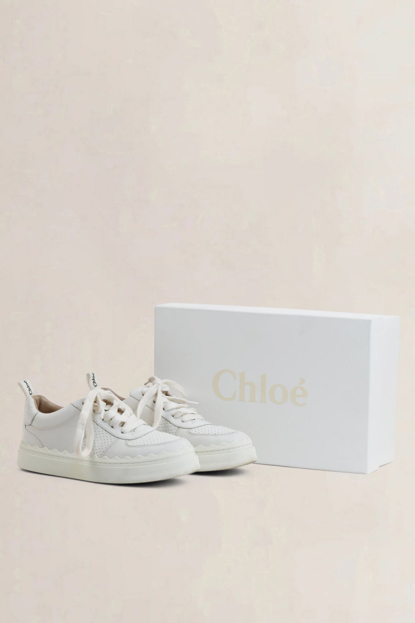 Chloé White Lauren Sneakers