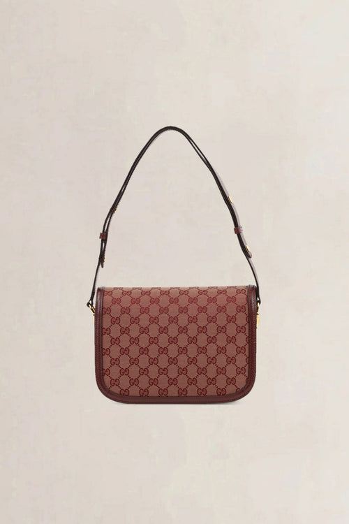 Gucci Burgundy Horsebit Crossbody Bag