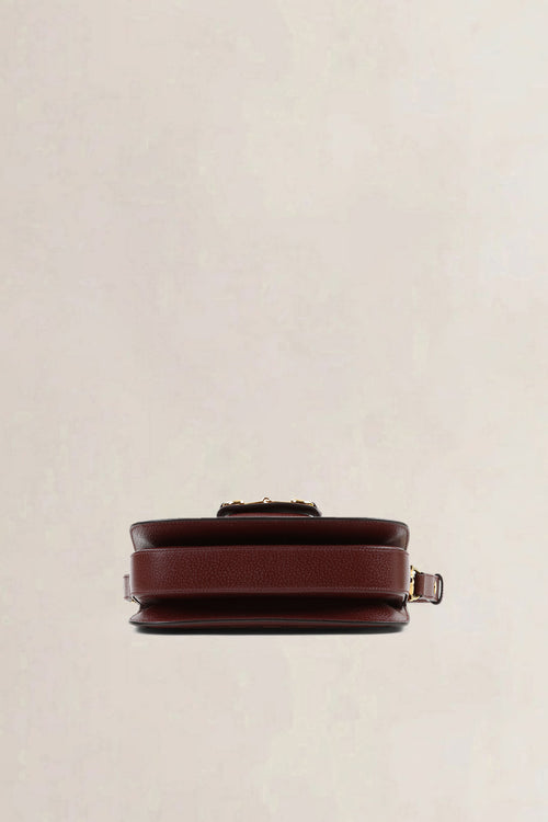 Gucci Burgundy Horsebit Crossbody Bag