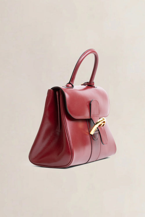 Delvaux Brillant PM Bordeaux Vintage Top Handle Bag