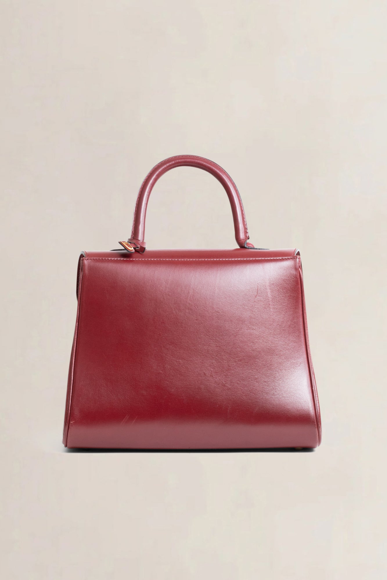 Delvaux Brillant PM Bordeaux Vintage Top Handle Bag