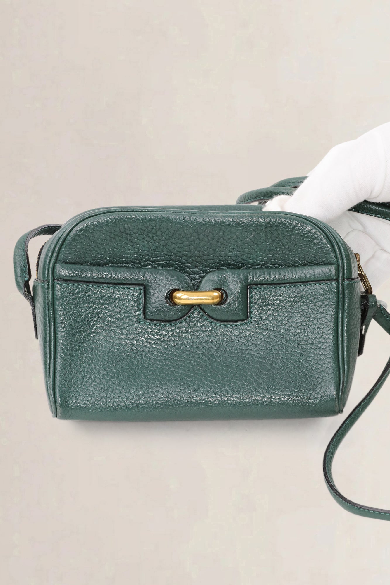Delvaux Green Leather — preloved