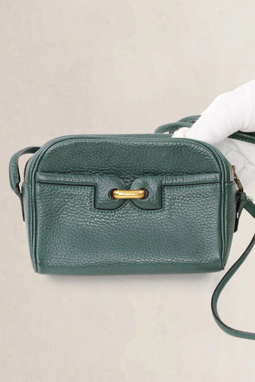 Delvaux Green Leather Crossbody Bag