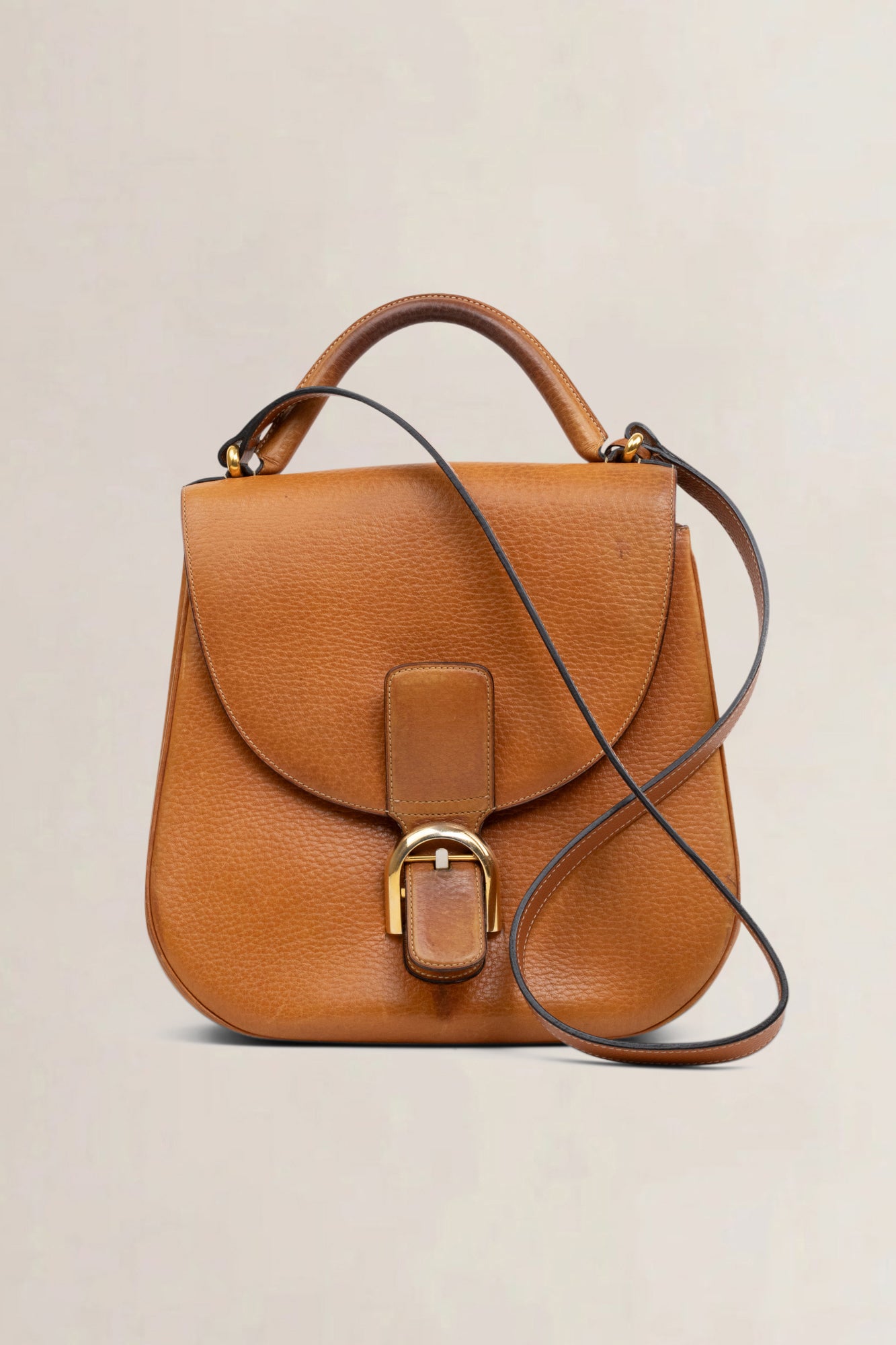 Delvaux Camel Crossbody Bag