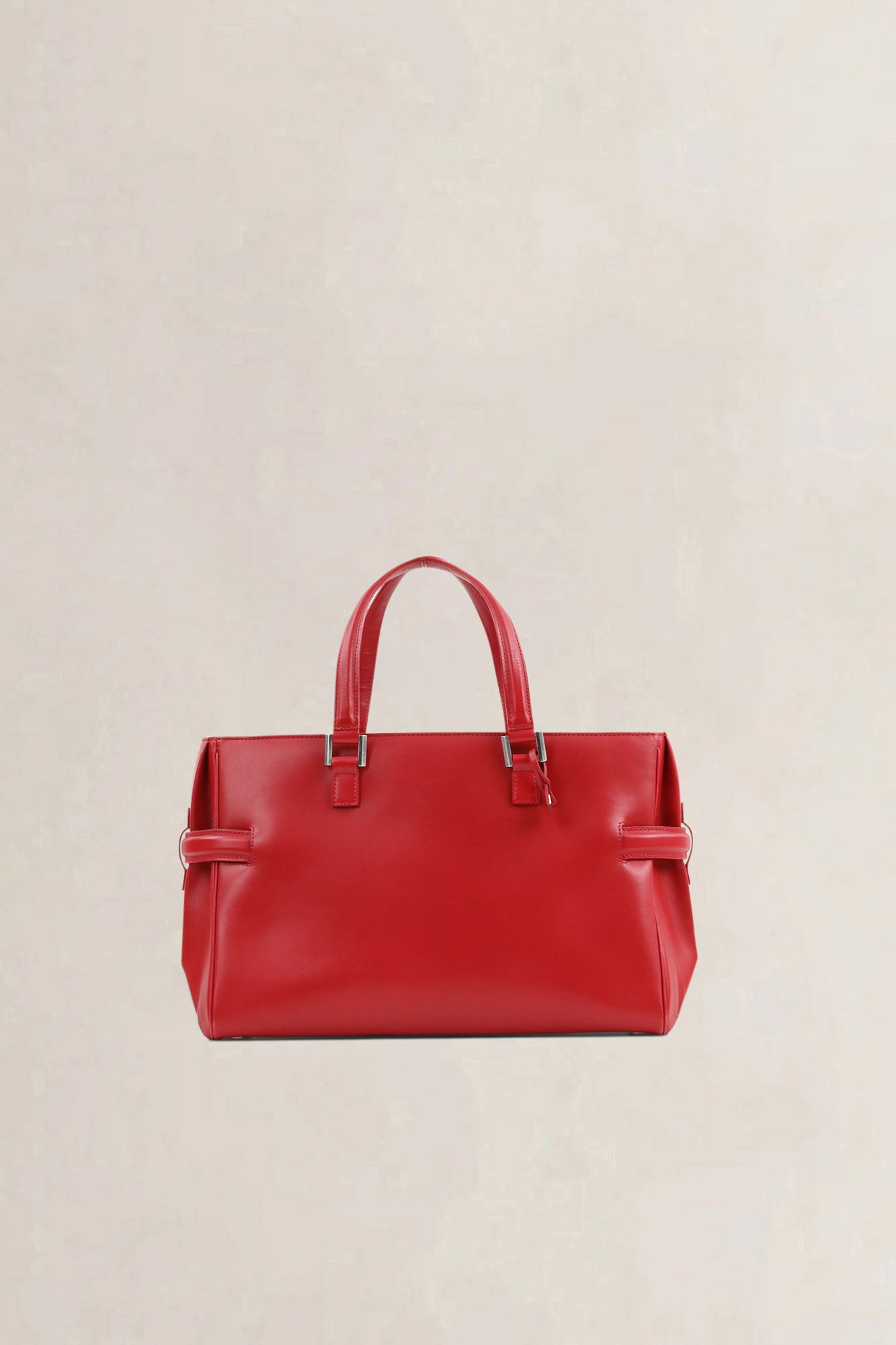 Delvaux Red Tempête Business Top Handle Bag
