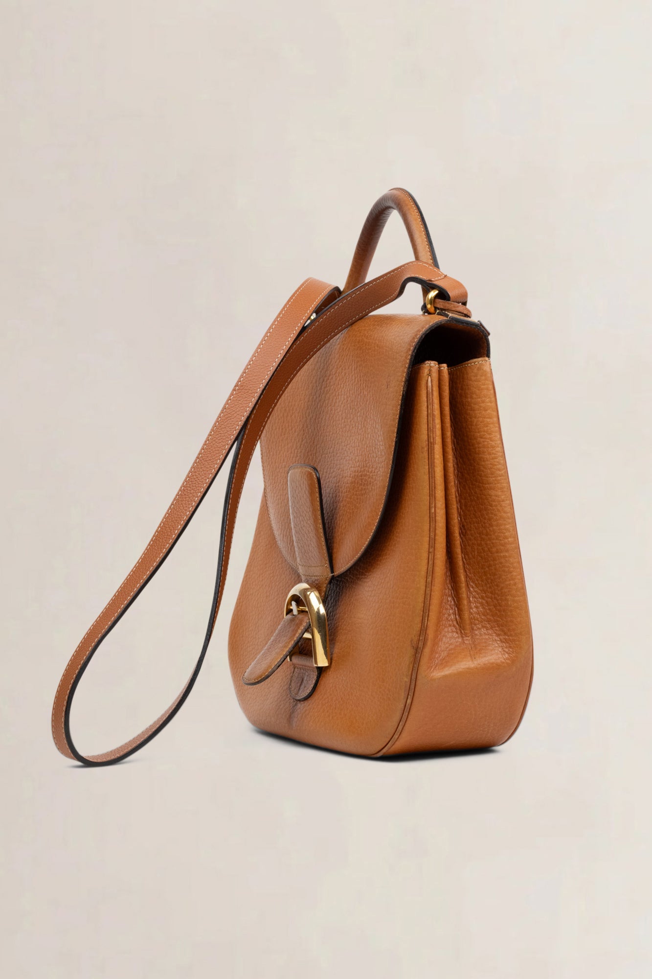 Delvaux Camel Crossbody Bag