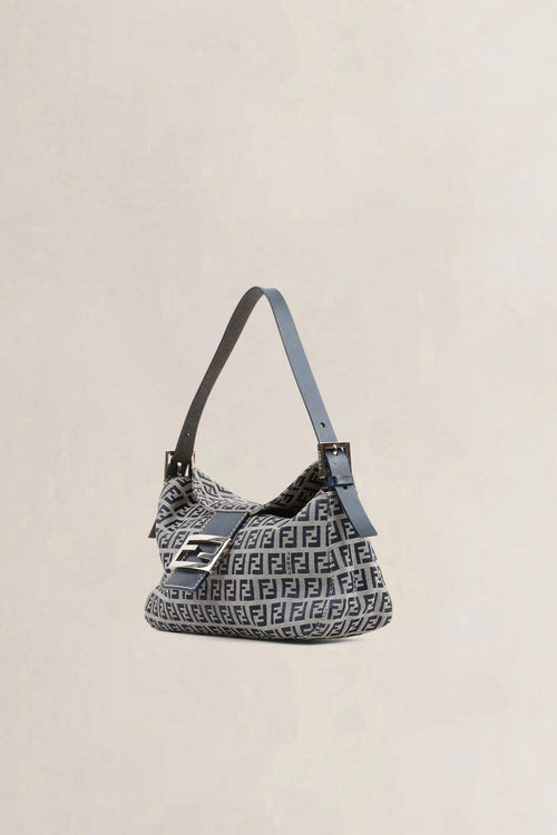 Fendi Blue Zucchino Shoulder Bag