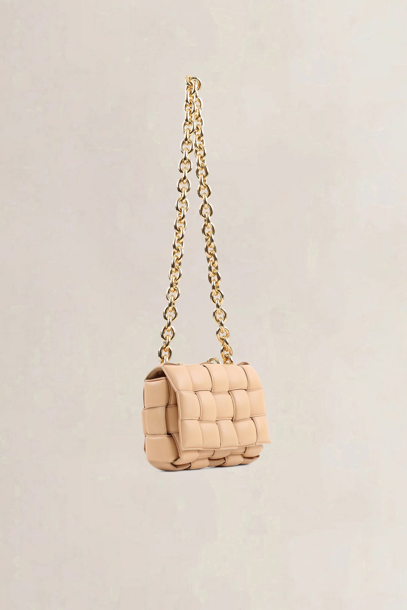 Bottega Veneta Beige Chain Cassette Crossbody Bag