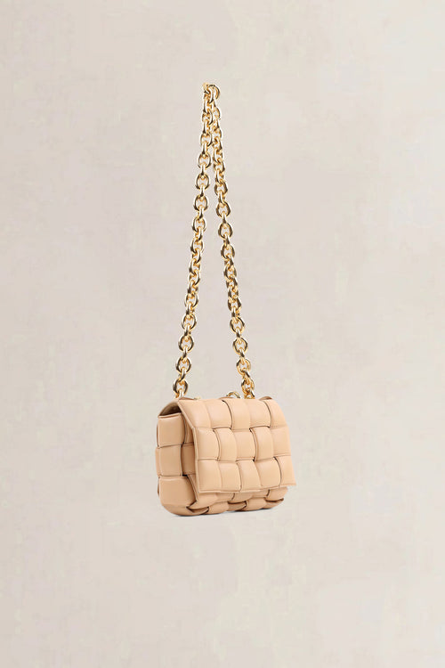 Bottega Veneta Beige Chain Cassette Crossbody Bag
