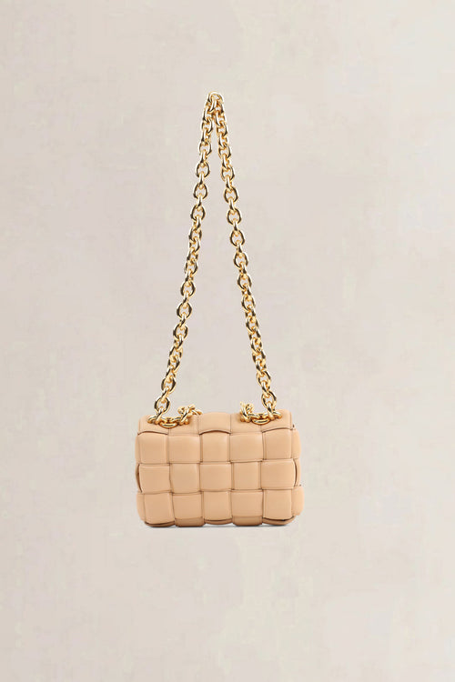 Bottega Veneta Beige Chain Cassette Crossbody Bag