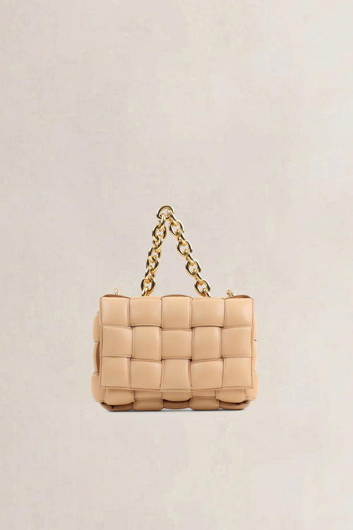 Bottega Veneta Beige Chain Cassette Crossbody Bag