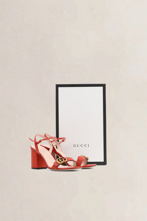 Gucci Orange Marmont Sandals