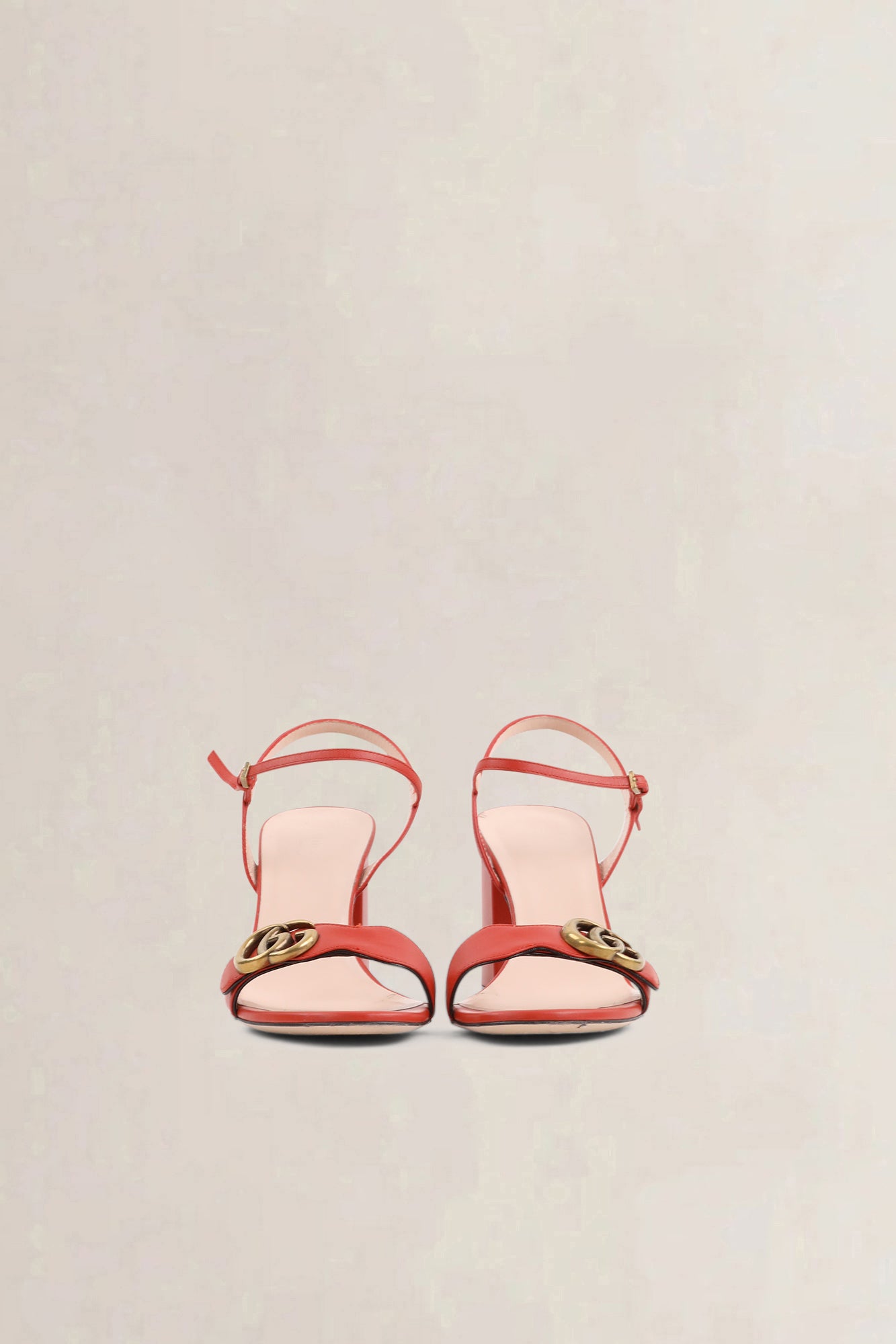 Gucci Orange Marmont Sandals