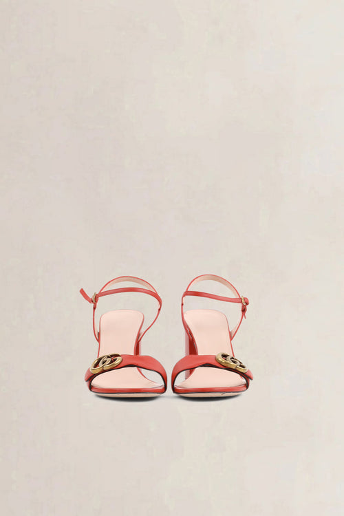 Gucci Orange Marmont Sandals