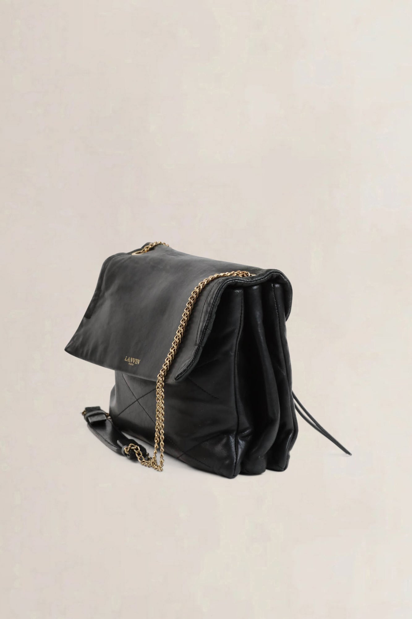 Lanvin Black Sugar Shoulder Bag