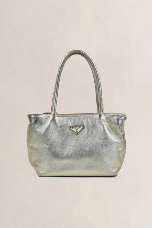 Prada Gold Metallic Shoulder Bag