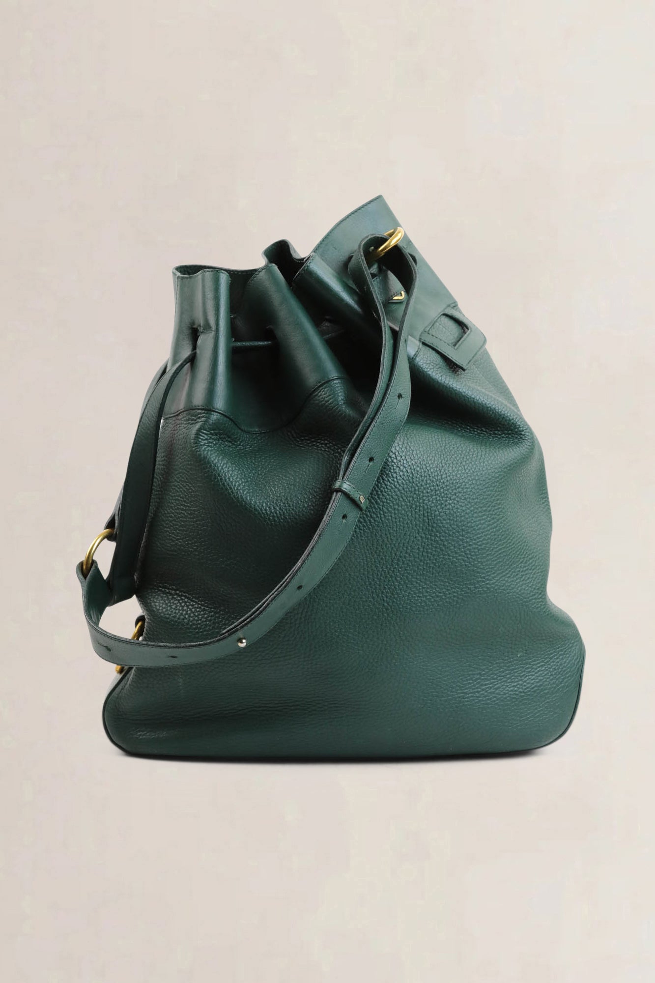 Delvaux Green Cattogan Trotteur Shoulder Bag