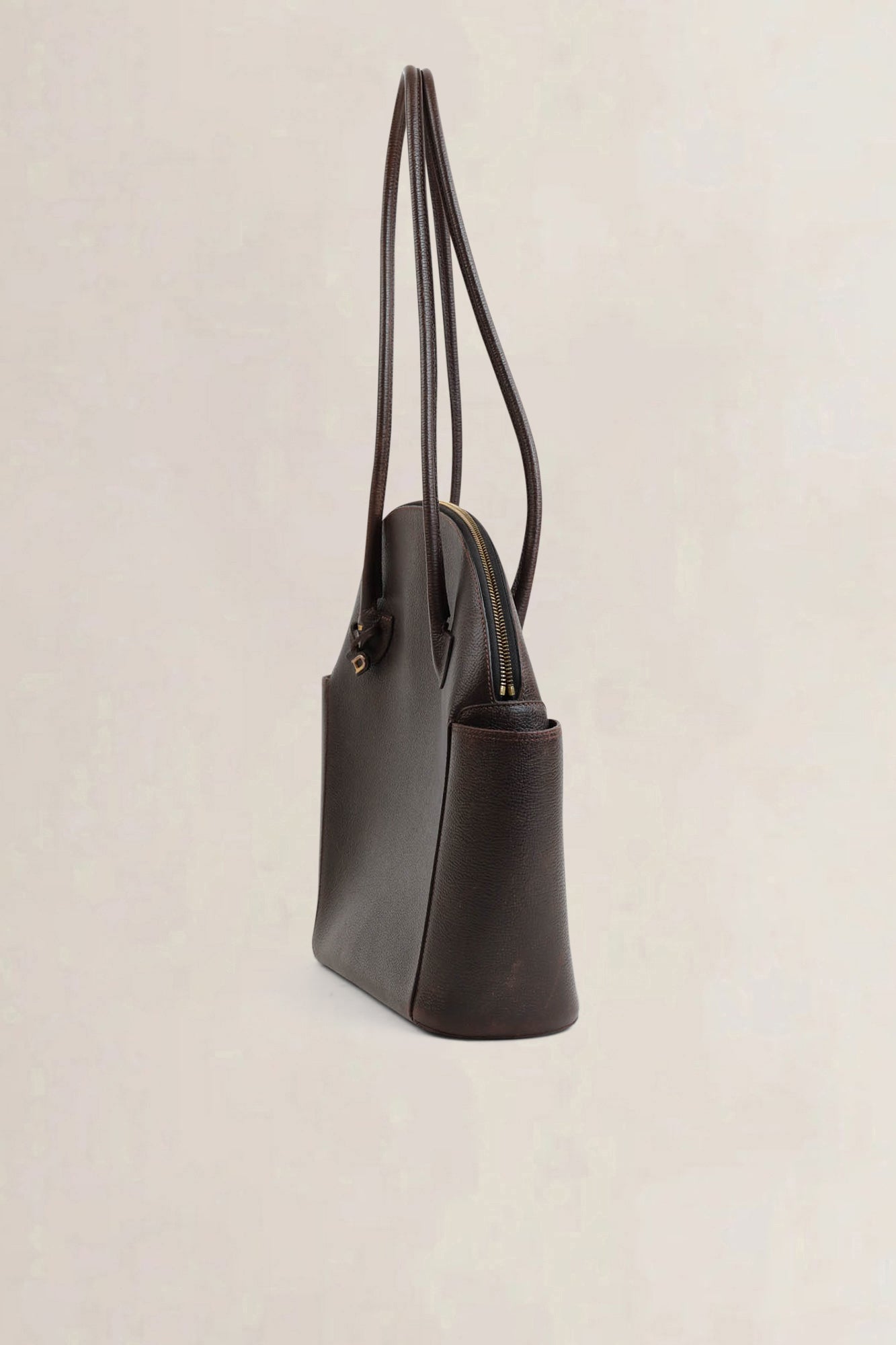 Delvaux Brown Mousson Shoulder Bag