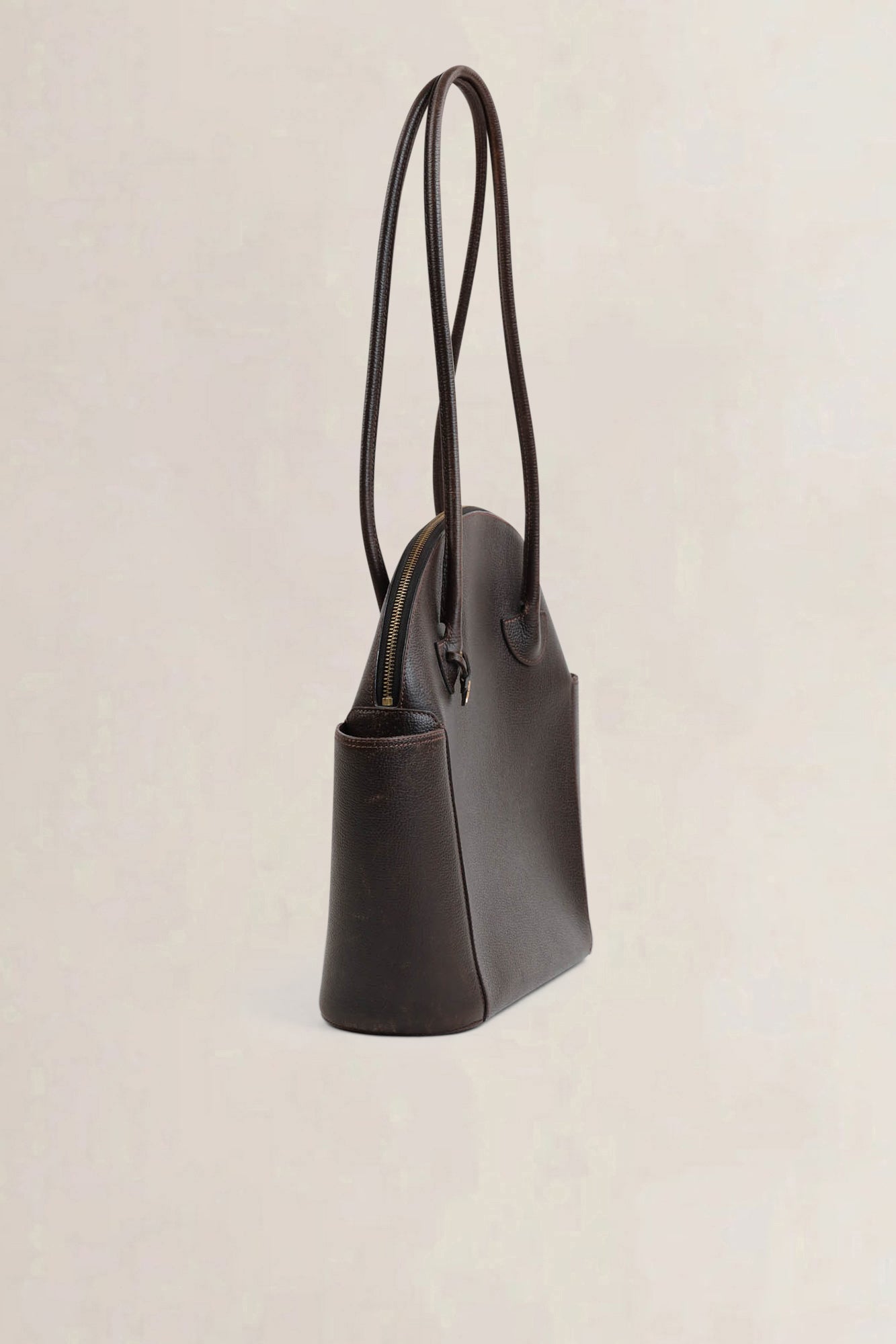 Delvaux Brown Mousson Shoulder Bag