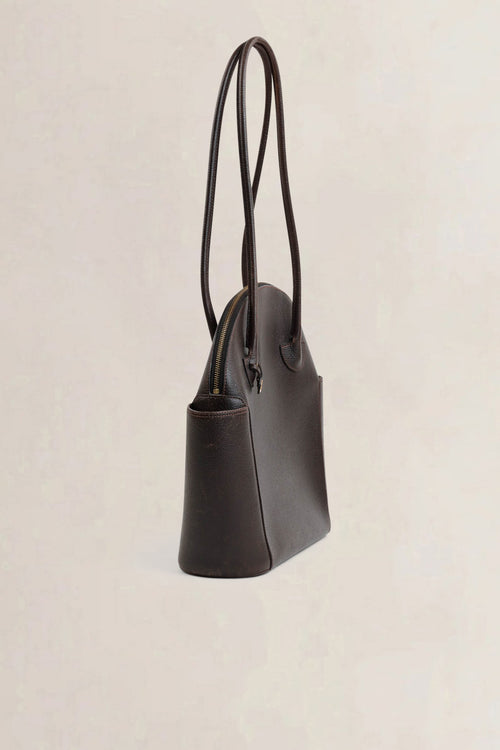 Delvaux Brown Mousson Shoulder Bag