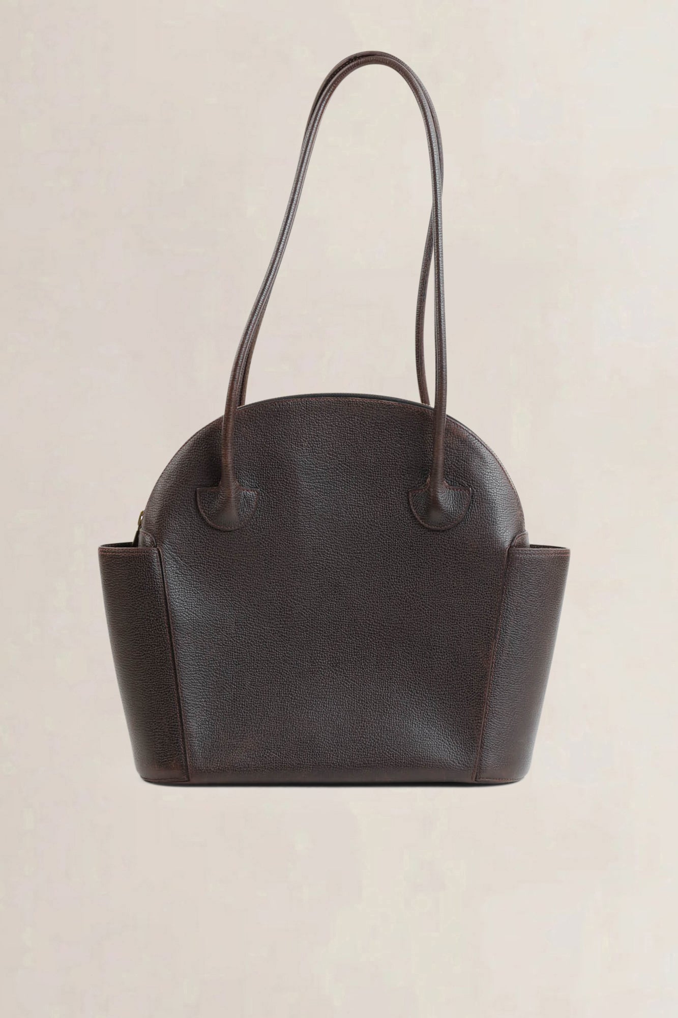 Delvaux Brown Mousson Shoulder Bag