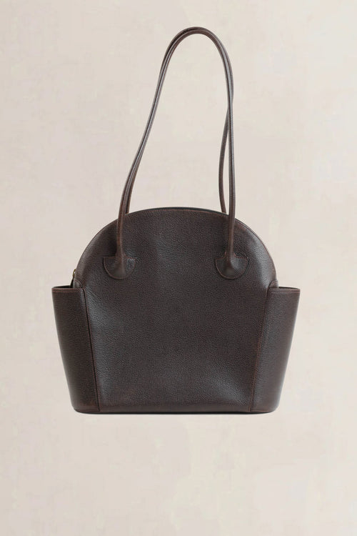 Delvaux Brown Mousson Shoulder Bag