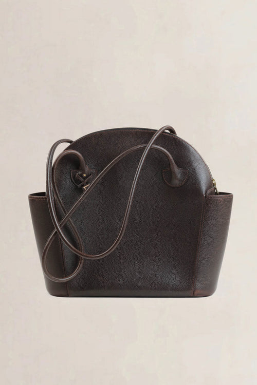 Delvaux Brown Mousson Shoulder Bag