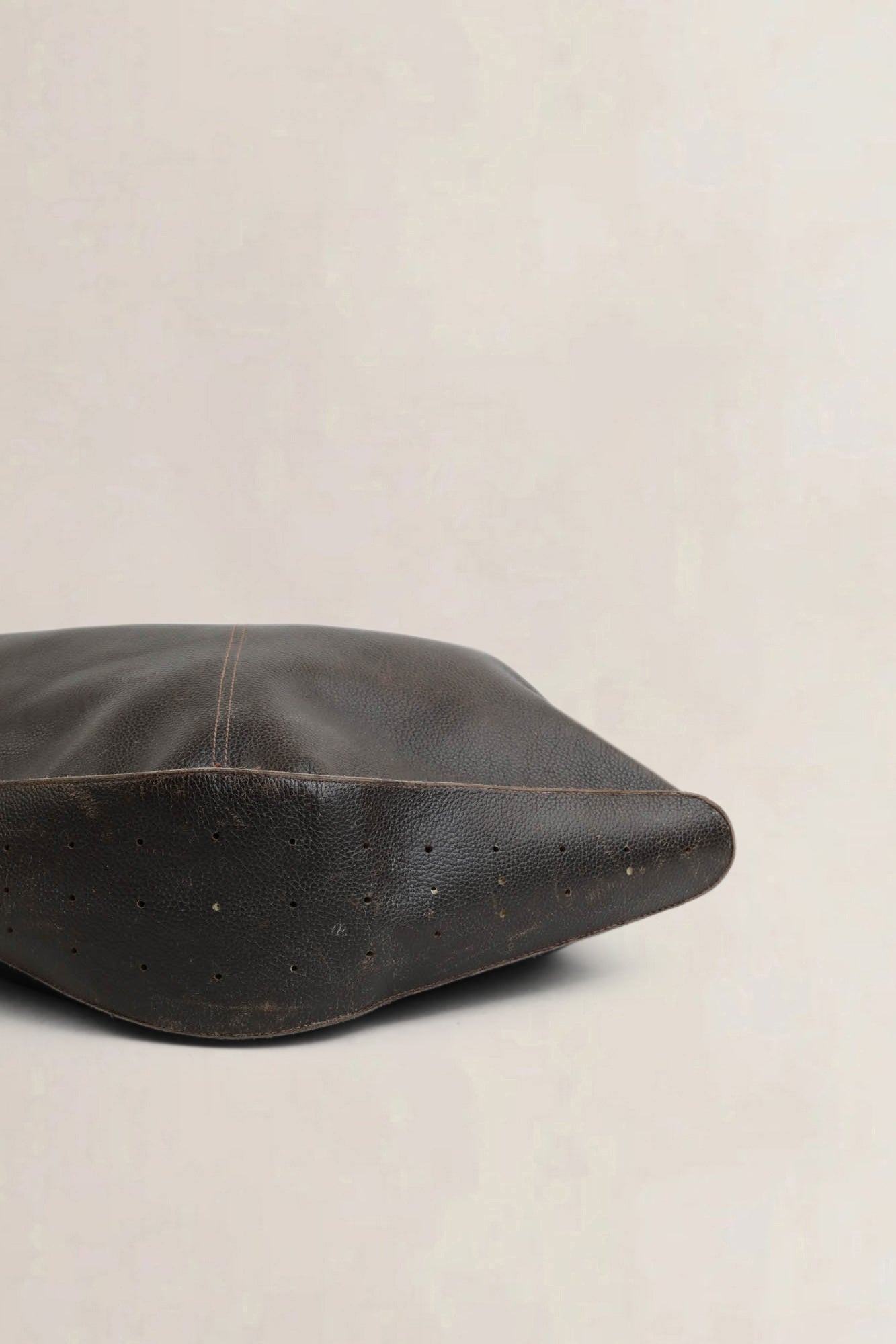Delvaux Brown Satan Shoulder Bag