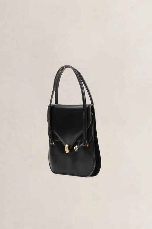 Delvaux Vintage Black Top Handle Bag
