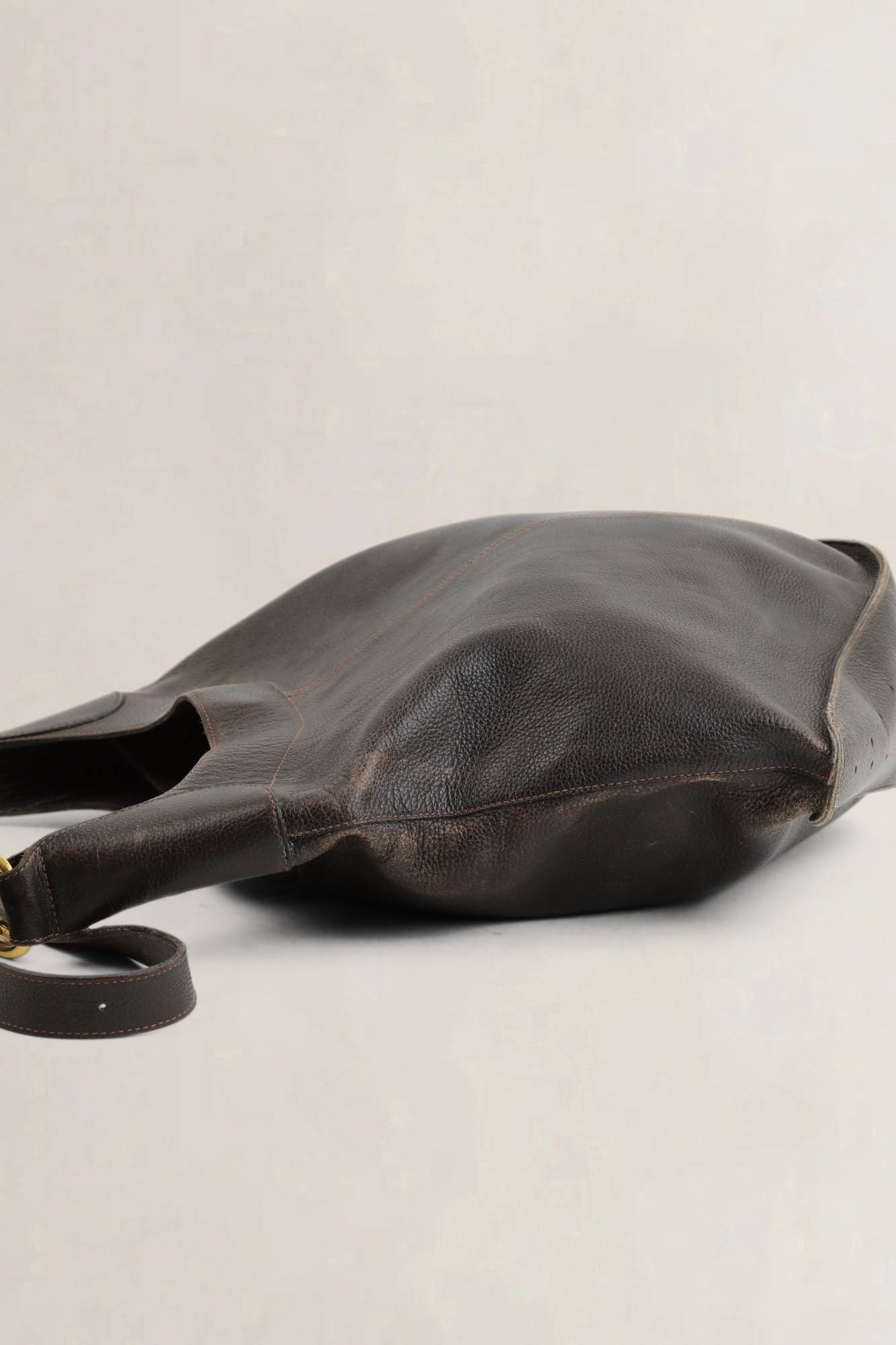 Delvaux Brown Satan Shoulder Bag