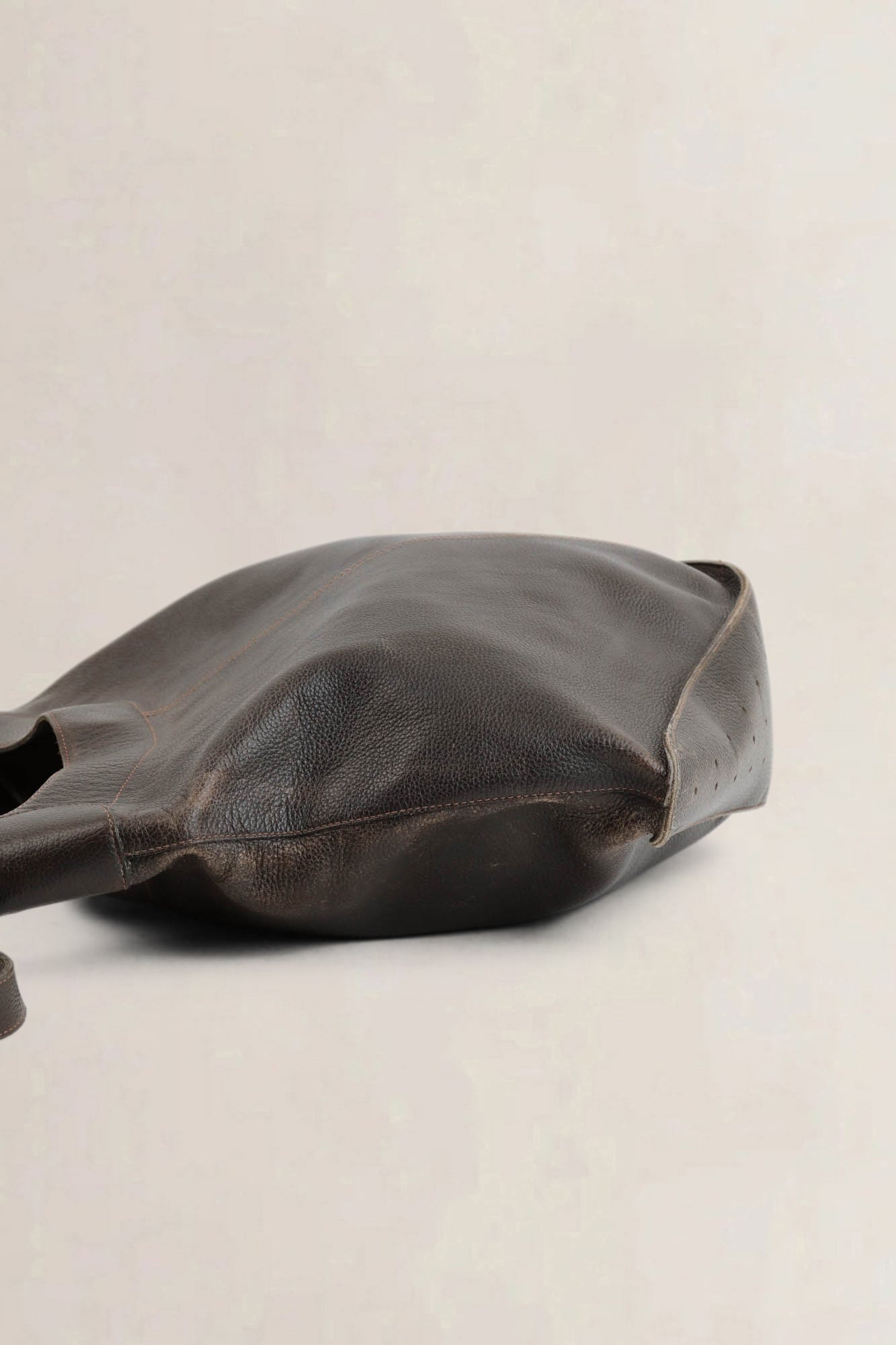 Delvaux Brown Satan Shoulder Bag